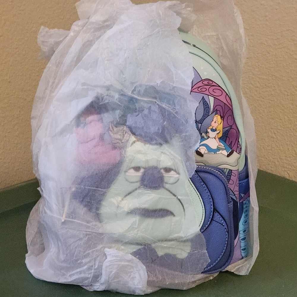 Disney Parks Alice in Wonderland Loungefly mini backpack - Picture 6 of 14